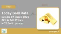 Today Gold Rate in India 07 March 2025 22K & 24K Prices, MCX Gold Updates