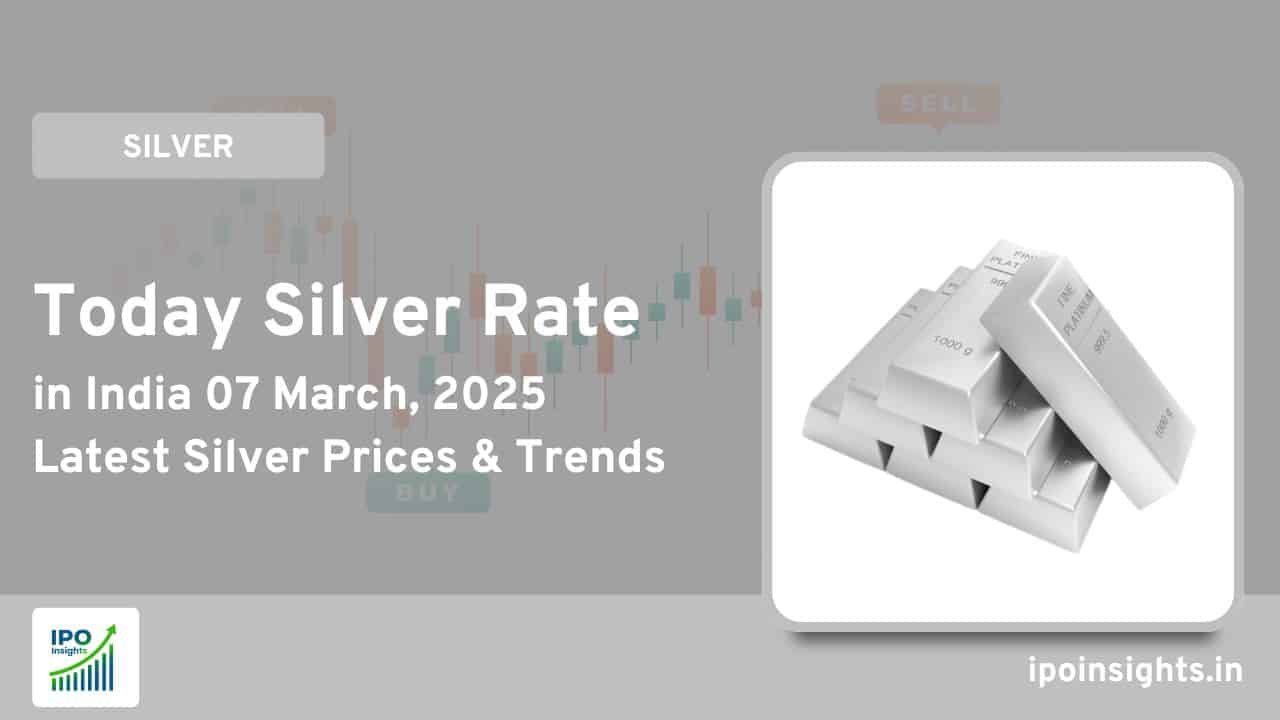 Today Silver Rate in India 07 March, 2025 - Latest Silver Prices & Trends