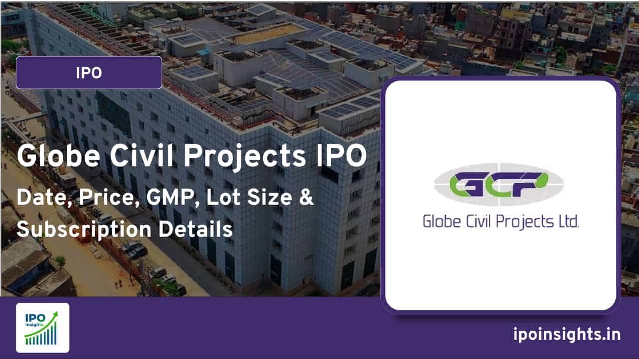 Globe Civil Projects IPO – Date, Price, GMP, Lot Size & Subscription Details