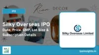 Silky Overseas IPO – Date, Price, GMP, Lot Size & Subscription Details