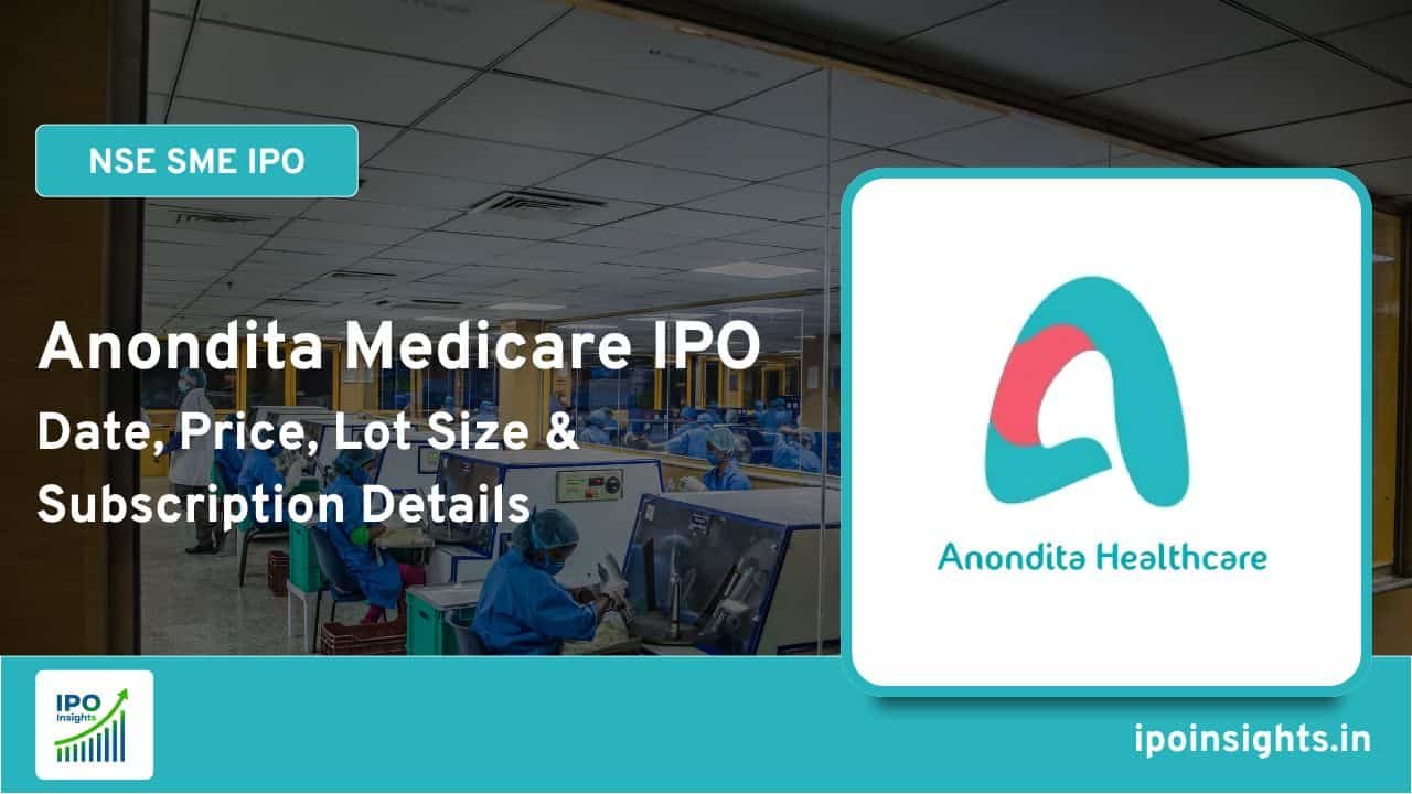  Anondita Medicare IPO – Date, Price, Lot Size, Subscription Details