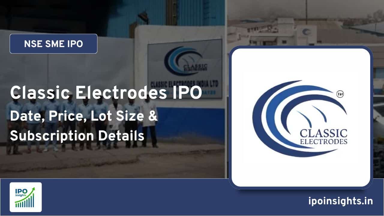 Classic Electrodes IPO – Date, Price, Lot Size, Subscription Details