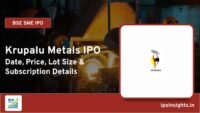 Krupalu Metals IPO Date, Price, Lot Size, Subscription Details