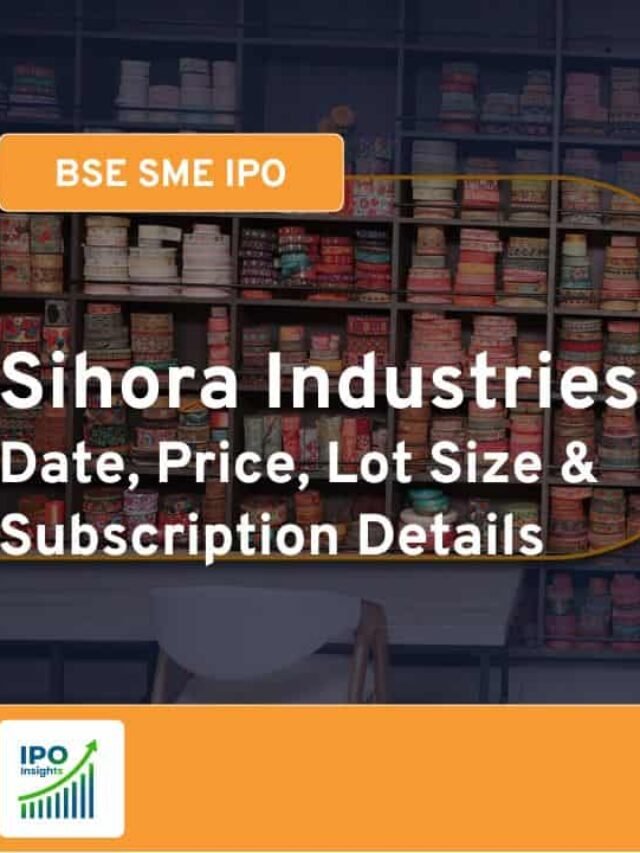 Sihora Industries IPO Date, Price, Lot Size, Subscription Details