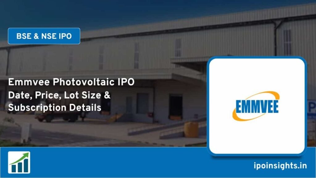 Emmvee Photovoltaic IPO Date, Price, Lot Size, Subscription Details