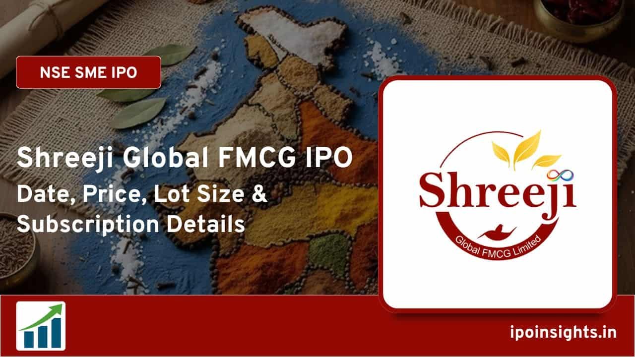Shreeji Global FMCG IPO Date, Price, Lot Size, Subscription Details